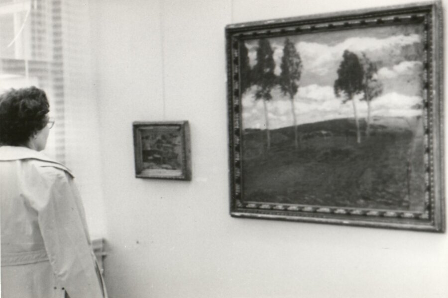 Obraz: Ant. Slavíček, Motiv z Kameniček, 1904